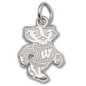  Wisconsin Badgers 1/2 Bucky Badger Charm   Sterling 
