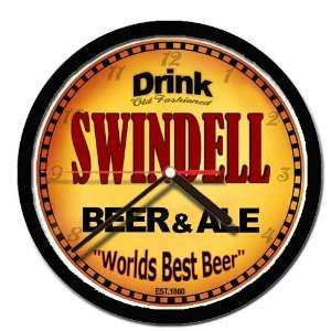  SWINDELL beer and ale cerveza wall clock 