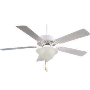 Minka Aire F648 SWH, Contractor Uni Pack Shell White 52 Ceiling Fan 