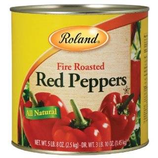 Roland Roasted Red Peppers, 5 lb. 8 oz. Can (Pack of 2)