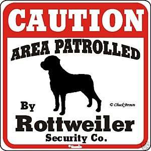 Rottweiler Caution Dog Sign   Many Pet Breeds Available  