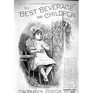   1890 Advertisement Cadburys Cocoa Drinking Chocolate