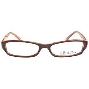  Bulova Siena Brown/Tan Eyeglasses