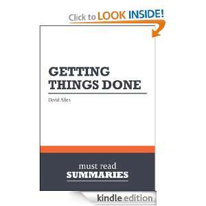 Summary Getting things done   David Allen The Art of Stress Free 