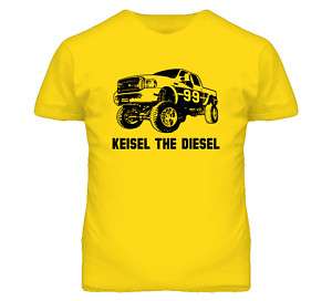 Brett Keisel the Diesel Truck 99 Cool Yellow T Shirt  