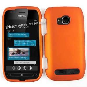  Nokia Lumia 710 Honey Burn Orange Rubber Feel Snap On Hard 