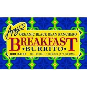 Amys Organic Breakfast Burrito, 6 Oz (Pack of 12)  