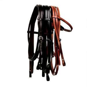  Tory Leather 5/8 Brow Band Filling Headstall and Reins 