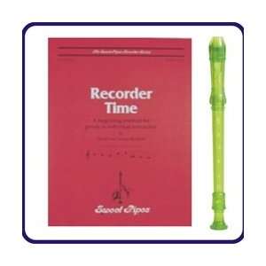  Yamaha Green Recorder & Recorder Time Book Musical 