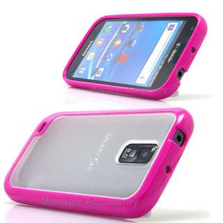 Pink Softgrip Hard Case Gel Cover For Samsung Galaxy S2 T Mobile 