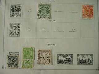 Overprint INDIA British Colonial INDIAN STAMPS 3 Pages Old Collection 