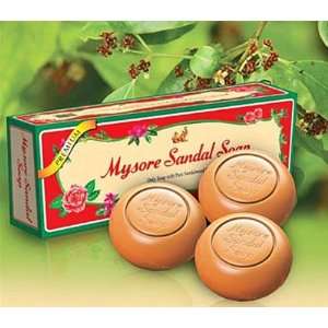  Premium Mysore Sandal Soap   Box of Three Large Bars 
