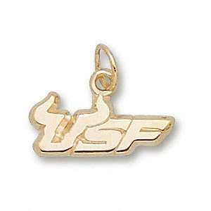 South Florida Bulls 14K Gold USF Horn 1/4 Pendant  