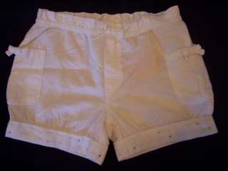 NWT Girls Gymboree Batik Summer white elastic shorts ~ 9  