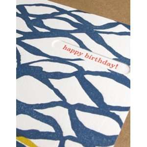  egg press heavy net letterpress birthday greeting card 