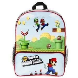   Super Mario Brothers Luigi Backpack School Bag Large Sports