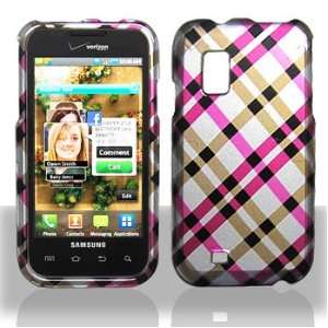  Samsung Fascinate/Mesmerize (Galaxy S) i500 Hot Pink Plaid 