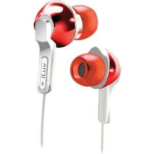  iLuv Red In Ear Headphones with Super Bass Electronics
