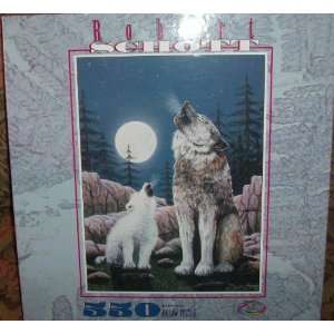  Wolves Howling At the Moon Puzzle By Robert Schott Toys 