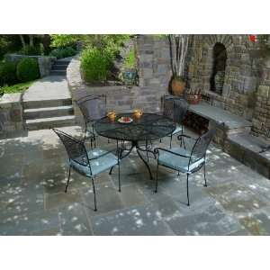    Alfresco Home Sunnyvale Round Dining Table Group Furniture & Decor