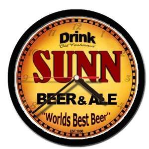  SUNN beer and ale cerveza wall clock 