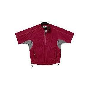 Sun Mountain RainFlex LT Short Sleeve Pullover Mens RedCharcoal 