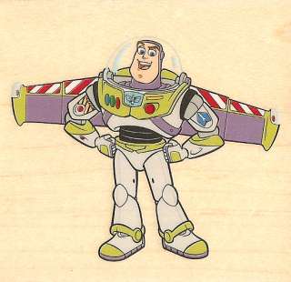 DISNEY TOY STORY BUZZ Mounted Rubber Stamp EK SUCCESS  