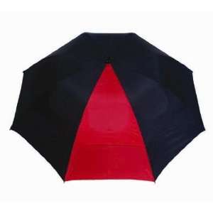  62 Cadie Windproof Golf Umbrella Black/Red New Sports 