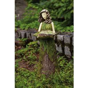  Sherwood Fern Lady of the Forest Birdfeeder Fairy Statue 