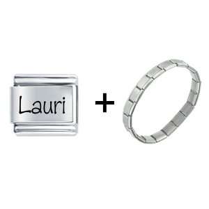  Name Lauri Italian Charm Pugster Jewelry