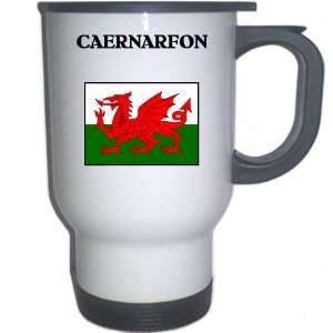  Wales   CAERNARFON White Stainless Steel Mug Everything 