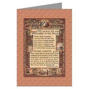  Prayer of St Francis of Assisi Greeting Cards Pk Vintage 
