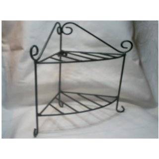 Wrought Iron Shelf   Small Corner  Hand Made  Hang or Stand