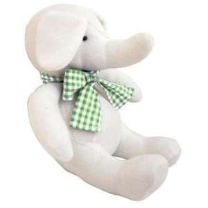  Tadpoles Classics Gingham Green   Elephant Stuffed Toy 