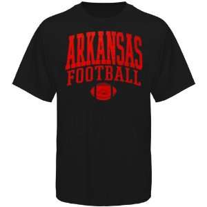 Arkansas Razorbacks Black Classic Football T shirt  Sports 