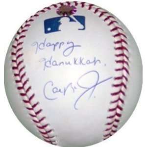  Autographed Cal Ripken Baseball   with Happy Hanukkah 