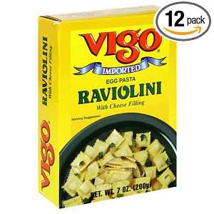 Vigo Raviolini, 7 Ounce Bags (Pack of 12)  Grocery 