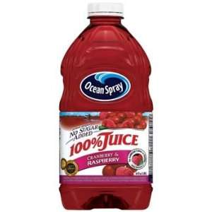 Ocean Spray No Sugar Added Cranberry & Raspberry 100% Juice 64 oz 
