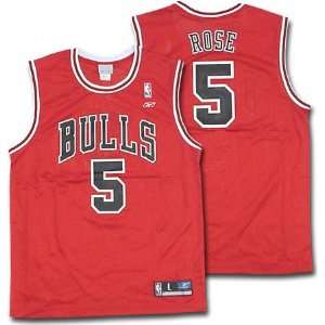 Jalen Rose Red Reebok NBA Replica Chicago Bulls Jersey