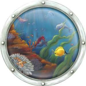  Undersea Tropical Fish Seahorse Wall Mural