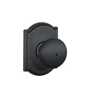   Series Privacy Plymouth Door Knobset with the Decorative Camelot Home