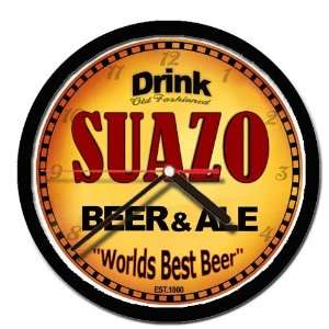  SUAZO beer and ale cerveza wall clock 