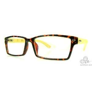  Japan Style Square Wood Eyeglasses Frames W2003 Leapard 