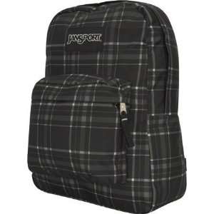  Jansport Black Plaid Superbreak Backpack 