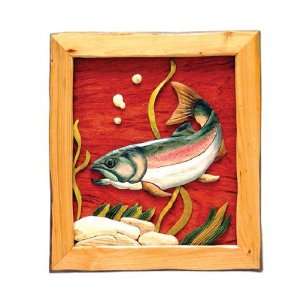  Swimming Trout Wood Art