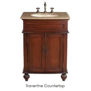  Stufurhome GM 2333 26 Cherry Red Single Vanity