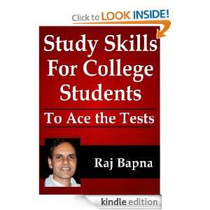 Study Skills for College Students Raj Bapna  Kindle Store
