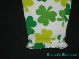 NEW ST. PATTYS DAY Shamrock Pants Girls Clothes 6m Baby Fall Winter 