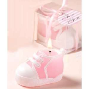 Breast Cancer Awareness Walking For A Cure Pink Sneaker Candle  