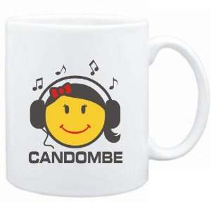 Mug White  Candombe   female smiley  Music Sports 